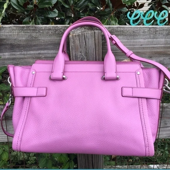 Coach Puce Purple Swagger 37 Bag - Picture 3 of 7